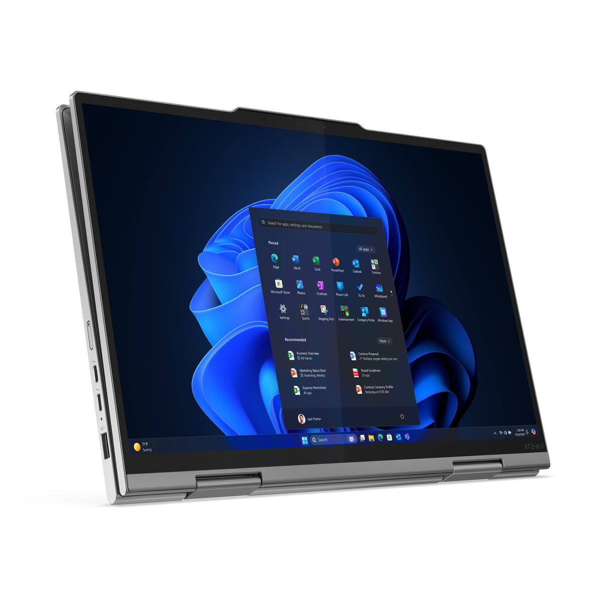 Lenovo ThinkPad X1 2-in-1 Gen 10 Aura Edition Copilot+ PC Intel Core Ultra 7 258V Hybrid (2-in-1) 35.6 cm (14") Touchscreen WUXGA 32 GB LPDDR5x-SDRAM 1 TB SSD Wi-Fi 7 (802.11be) Windows 11 Pro UK English Grey