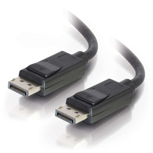 C2G 10ft (3m) DisplayPortTM Cable with Latches 4K 60Hz UHD M/M - Black