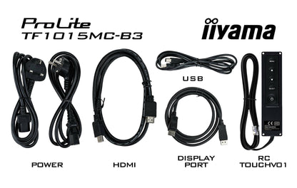 iiyama TF1015MC-B3 computer monitor 25.6 cm (10.1") 1280 x 800 pixels HD LED Touchscreen Black