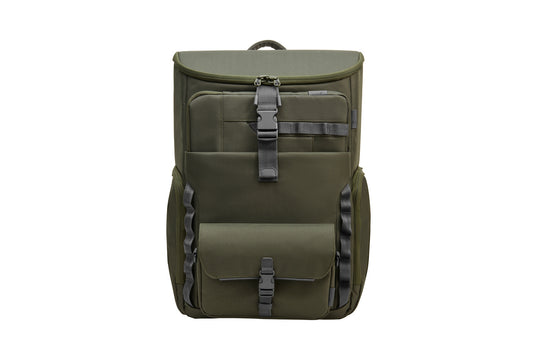 HP 15.6-inch Modular laptop backpack, green and grey