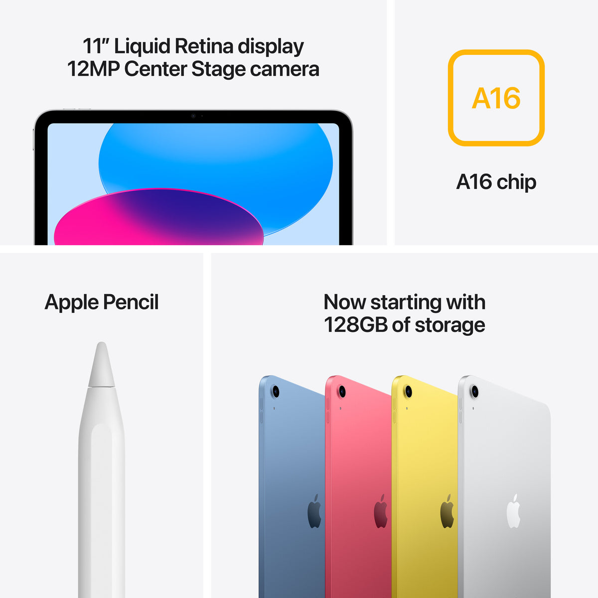 Apple iPad 11-inch Wi-Fi 128GB - Silver