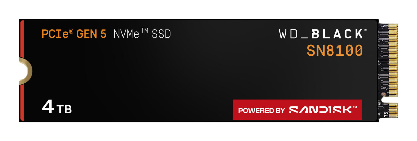 Western Digital Black WD_BLACK™ SN8100 NVMe™ SSD POWERED BY SANDISK 4 TB