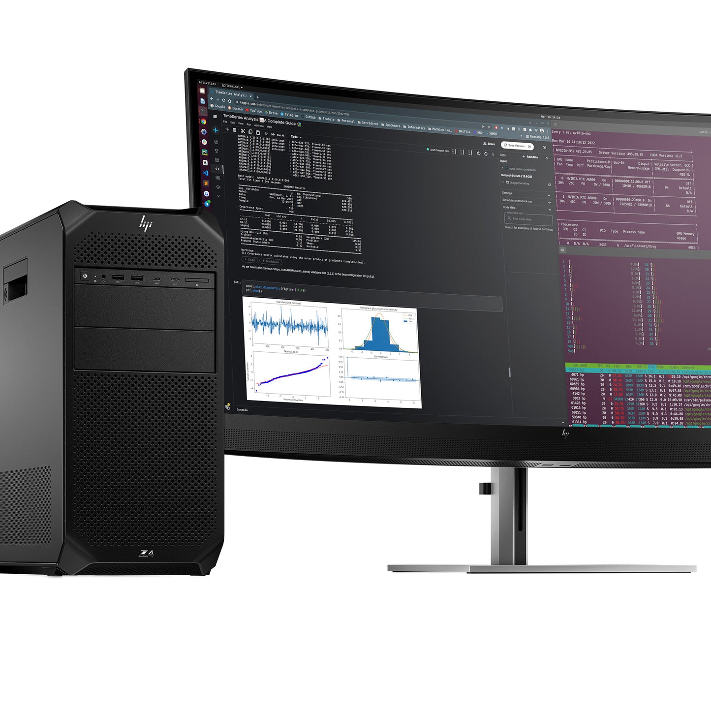 HP Z4 G5 Intel Xeon w5 w5-2455X 32 GB DDR5-SDRAM 1 TB SSD Windows 11 Pro Tower Workstation AI Workstation Black