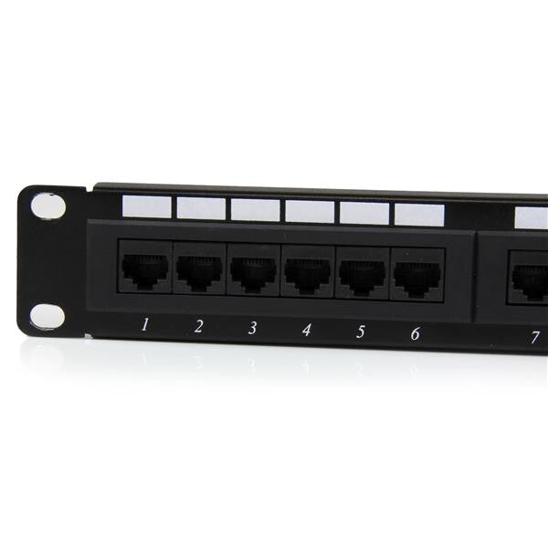 StarTech.com 24 Port 1U Rackmount Cat 6 110 Patch Panel