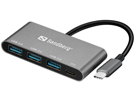 Sandberg USB-C to 3xUSB 3.0 Hub + PD, 3 Ports