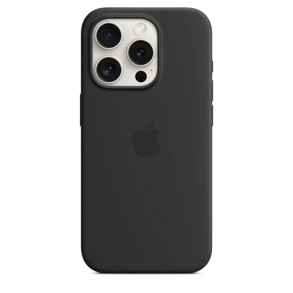 Apple iPhone 15 Pro Silicone Case with MagSafe - Black
