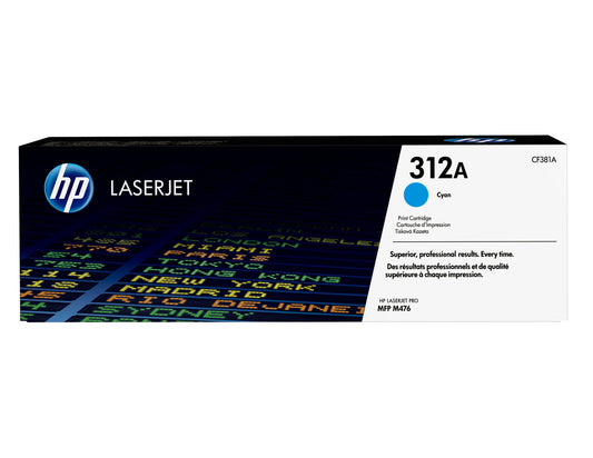 HP 312A Cyan LaserJet Toner Cartridge