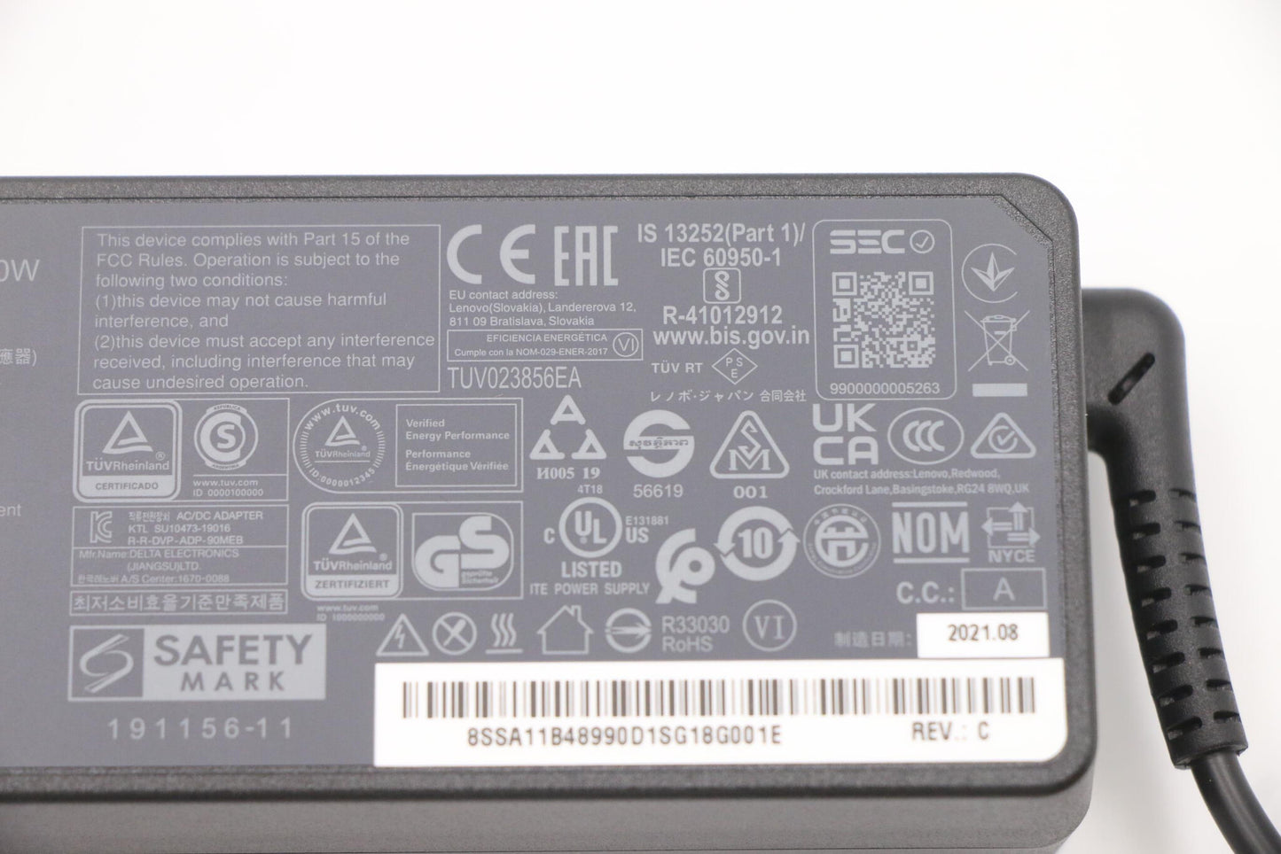 Lenovo 5A10V03251 power adapter/inverter Indoor 90 W Black