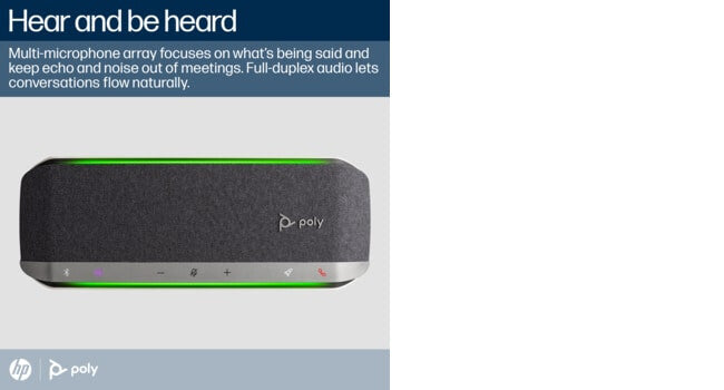 POLY Sync 40+ Microsoft Teams Certified USB-A USB-C Speakerphone +BT700 USB-A Adapter