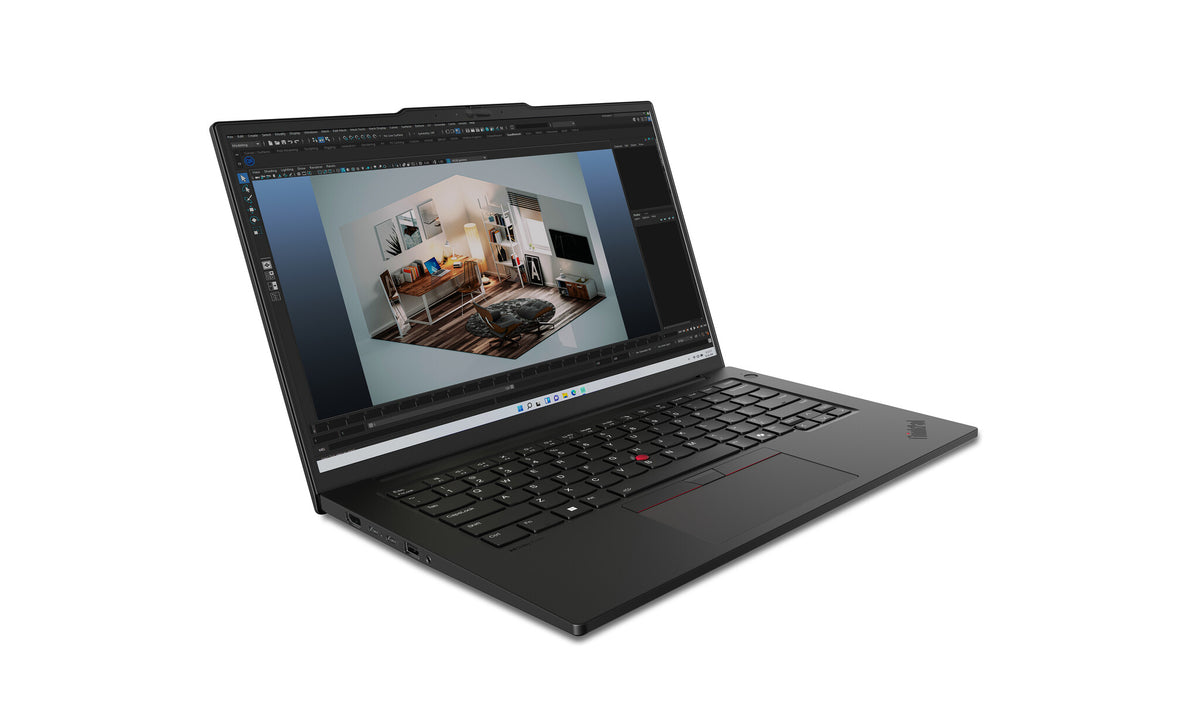 Lenovo ThinkPad P14s Gen 5 (Intel) Intel Core Ultra 7 155H Laptop 36.8 cm (14.5") WUXGA 16 GB DDR5-SDRAM 512 GB SSD NVIDIA RTX 500 Ada Wi-Fi 6E (802.11ax) Windows 11 Pro UK English Black