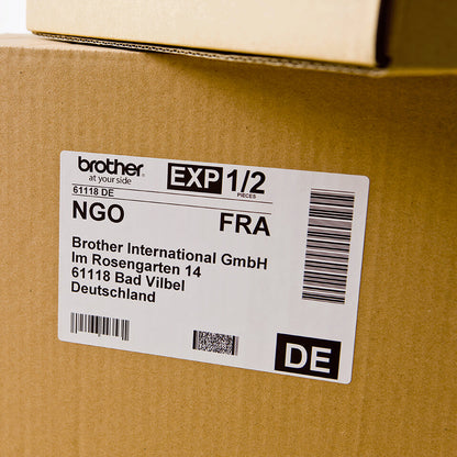 Brother DK-11247 label-making tape Black on white