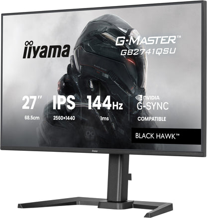 iiyama G-MASTER GB2741QSU-B1 computer monitor 68.6 cm (27") 2560 x 1440 pixels 4K Ultra HD LED Black