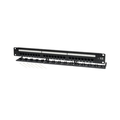 Tripp Lite N052-024 24-Port 1U Rack-Mount Cat5e 110 Patch Panel, 568B, RJ45 Ethernet, TAA