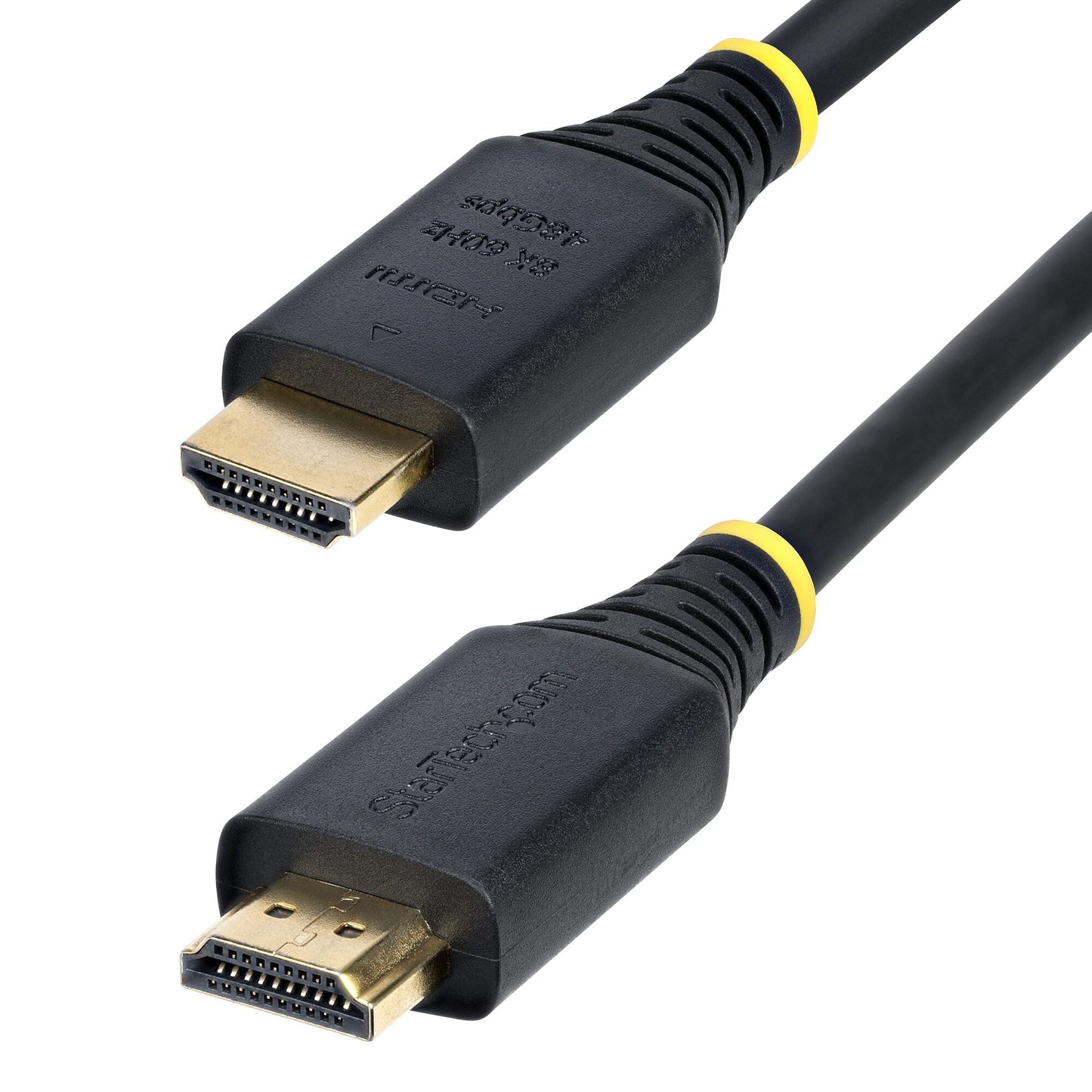 StarTech.com 50cm (1.6ft) Certified Ultra High Speed HDMI Cable, 8K 60Hz/4K 120Hz, HDMI 2.1 Cable with HDR10+ / eARC, 48Gbps, 8K HDMI Cord for Monitor/TV/Display, Flexible TPE Jacket