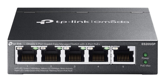 TP-Link Omada 5-Port Gigabit Easy network switch, Managed, Power over Ethernet (PoE)