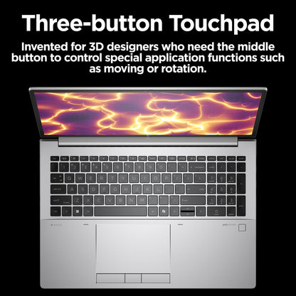 HP ZBook Fury G11 Intel® Core™ i9 i9-14900HX Mobile workstation 40.6 cm (16") WQUXGA 32 GB DDR5-SDRAM 1 TB SSD NVIDIA RTX 3500 Ada Wi-Fi 7 (802.11be) Windows 11 Pro AI Workstation, AI PC Grey