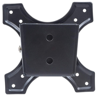 Manhattan Wall Mount for TV & Monitors (Fixed), For screens 10" to 32", VESA compatibility: 75x75mm and 100x100mm - check the dimensions of the four mounting holes on back of screen to ensure it fits, Max 15kg, Black, Bracket