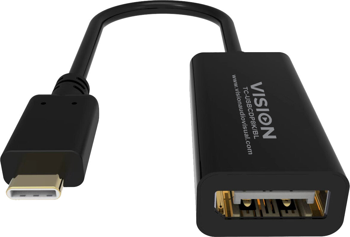 Vision TC-USBCDP8K/BL interface cards/adapter DisplayPort