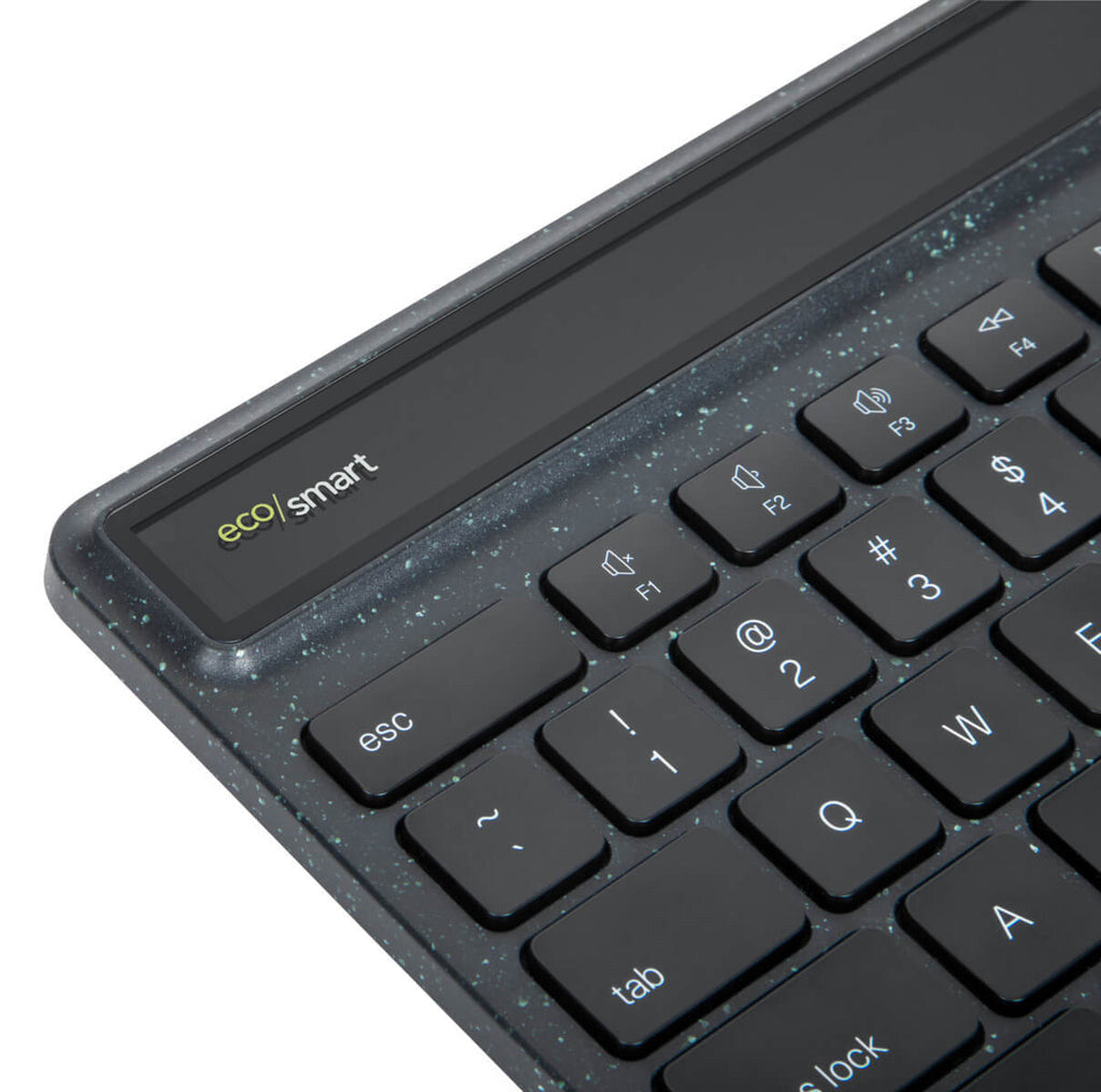 Targus Sustainable Energy Harvesting EcoSmart keyboard Universal Bluetooth QWERTY Nordic Black