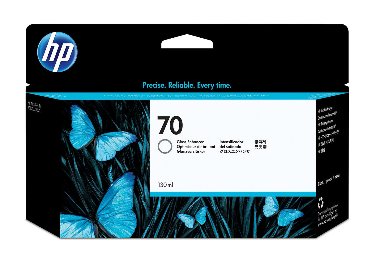 HP 70 130-ml Gloss Enhancer DesignJet Ink Cartridge