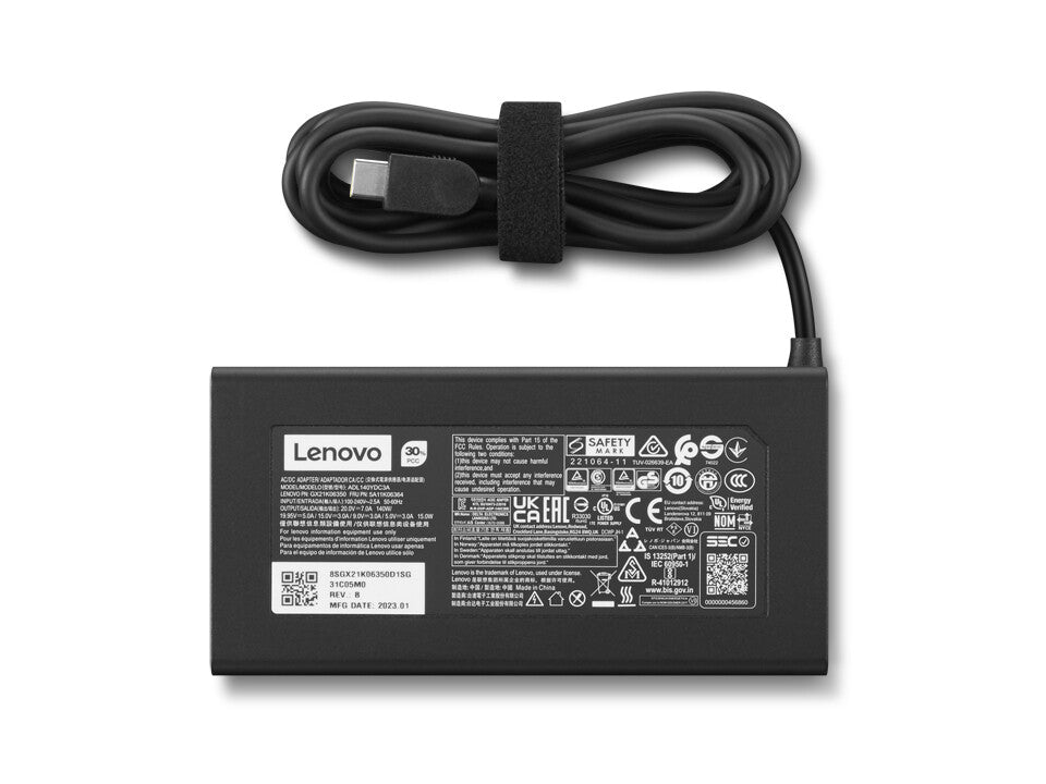 Lenovo Legion Slim 140W AC Adapter (USB-C) power adapter/inverter Indoor Black