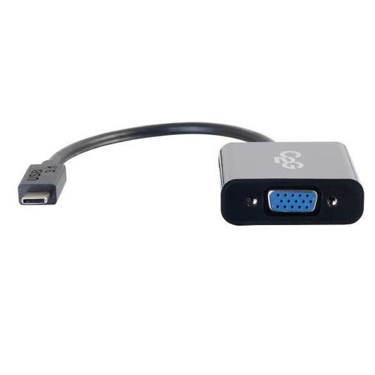 C2G USB 3.2 USB-C To VGA Video Adapter - Black