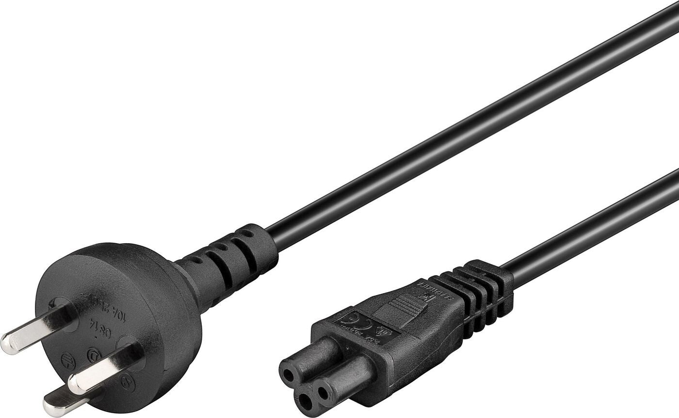 Microconnect PE120830 power cable Black 3 m Power plug type K C5 coupler