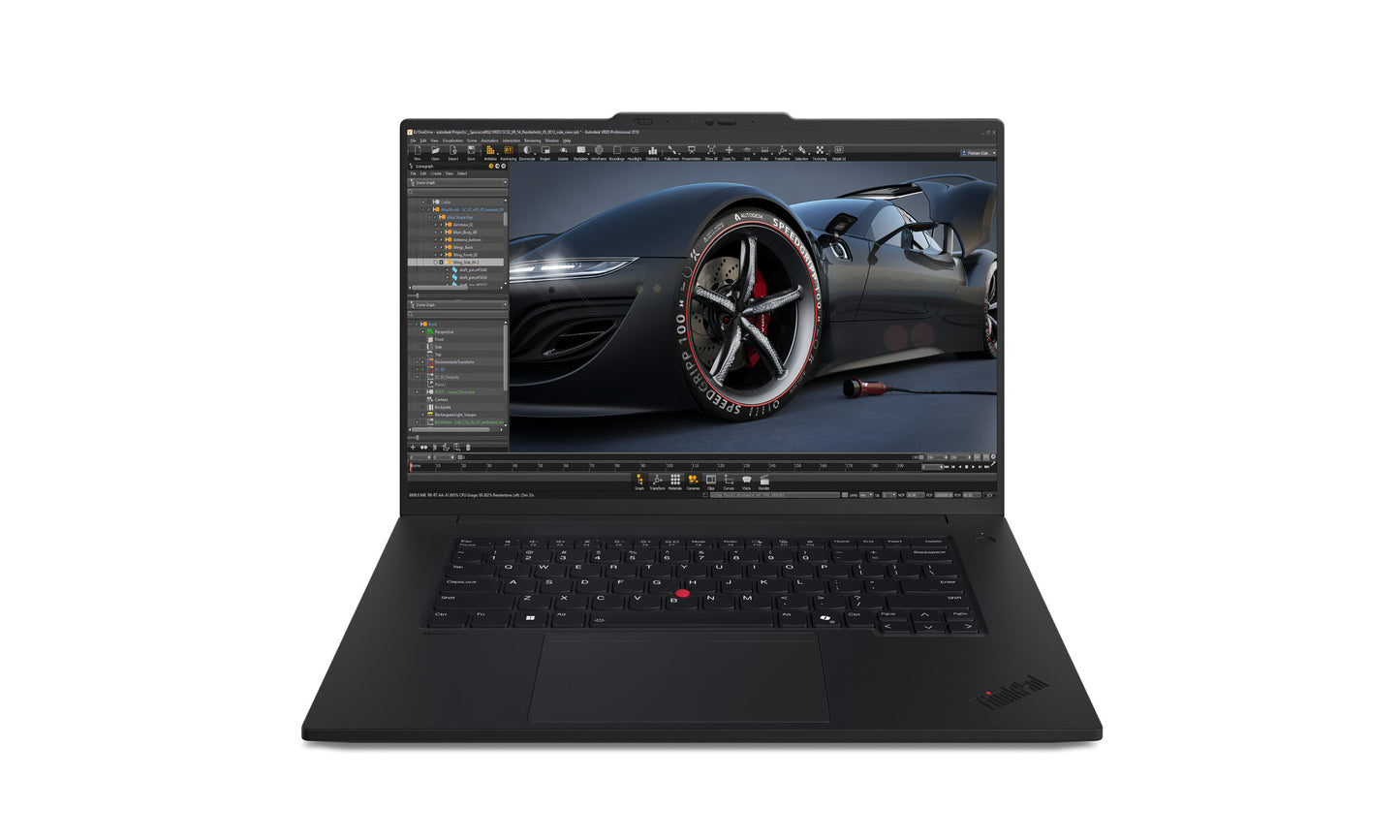 Lenovo ThinkPad P1 Gen 7 Intel Core Ultra 7 165H Mobile workstation 40.6 cm (16") WQXGA 32 GB LPDDR5x-SDRAM 1 TB SSD NVIDIA GeForce RTX 4070 Wi-Fi 7 (802.11be) Windows 11 Pro Black