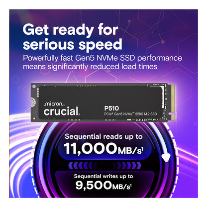 Crucial P510 2 TB M.2 PCI Express 5.0 NVMe TLC