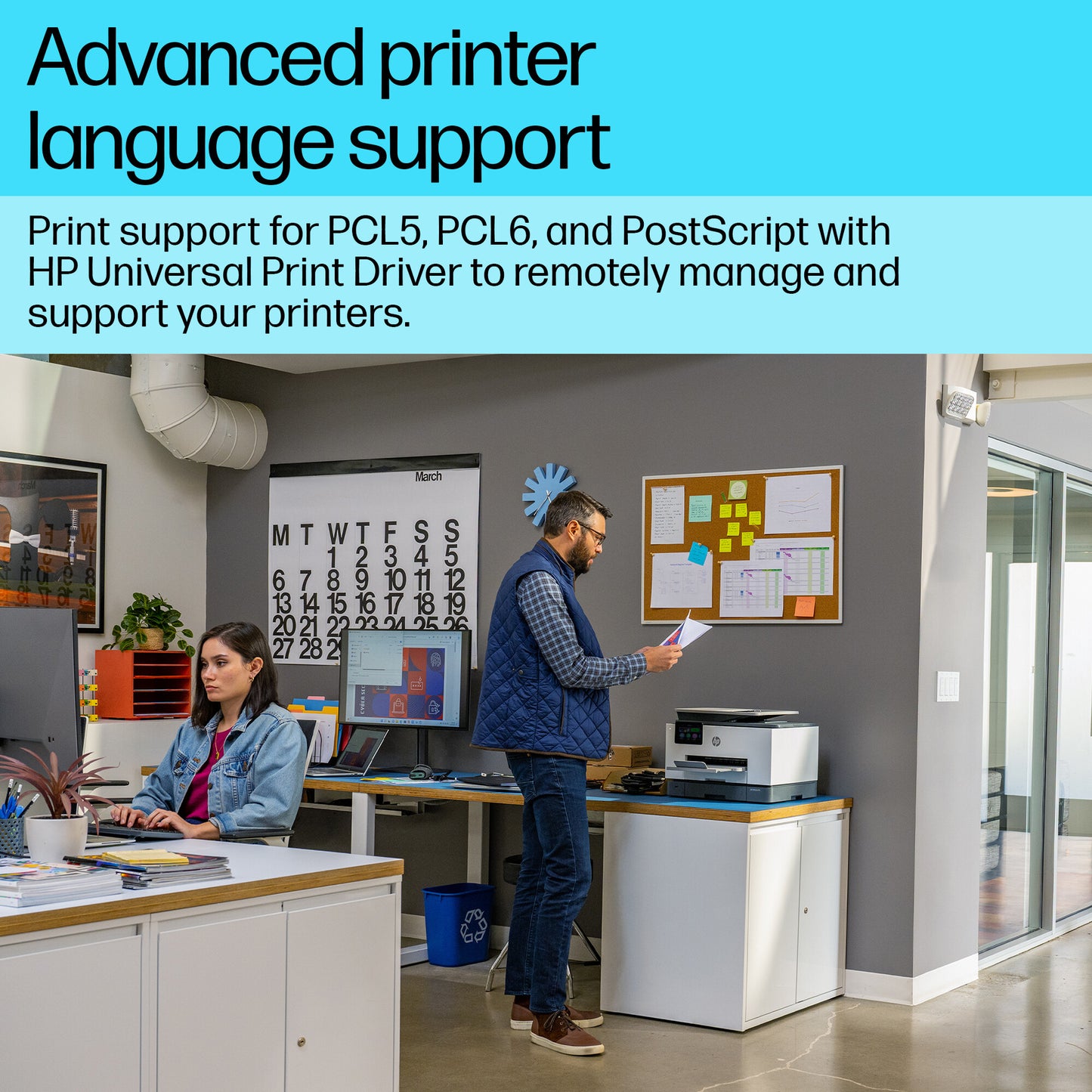 HP OfficeJet Pro 9130b Wireless All-in-One Color Printer, Two-sided printing; Copier, Scanner