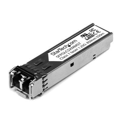 StarTech.com Cisco GLC-SX-MM Compatible SFP Transceiver Module - 1000BASE-SX - 10 Pack~10 Pack Cisco GLC-SX-MM Compatible SFP Module (10 Pack) - 1000BASE-SX - 1GbE Multimode Fiber MMF Optic Transceiver - 1GE Gigabit Ethernet SFP - LC 550m - 850nm - DDM Ci