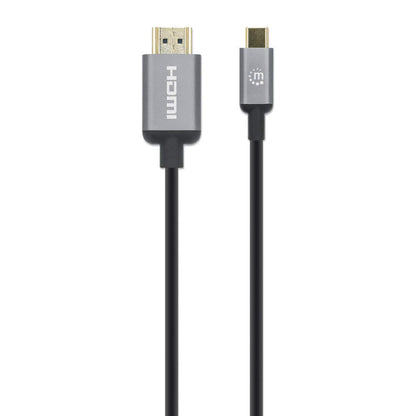 Manhattan USB-C to HDMI Cable, 4K@60Hz, 1m, Black, Three Year Warranty, Equivalent to CDP2HD1MBNL