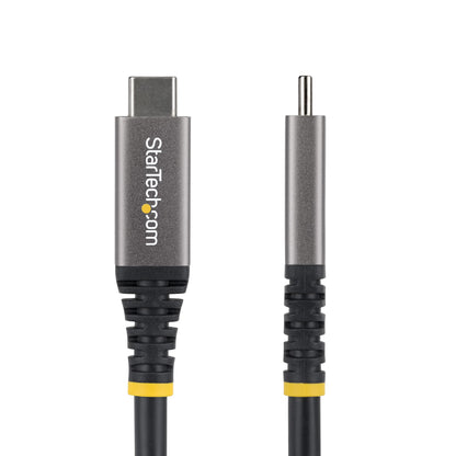 StarTech.com 3m (10ft) USB4 Cable, 20Gbps, USB-IF Certified USB-C Cable, 60W PD, 4K 120Hz DP 2.1, TPE Jacket, Black USB-C Cord