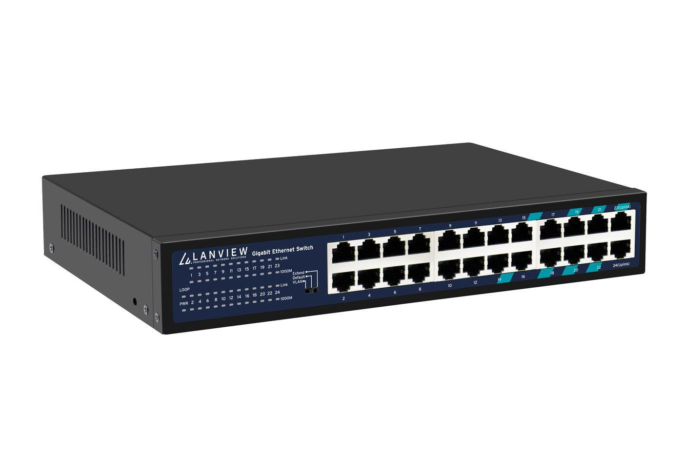 Lanview LVN-1U-24PORT-1G network switch Unmanaged Gigabit Ethernet (10/100/1000)