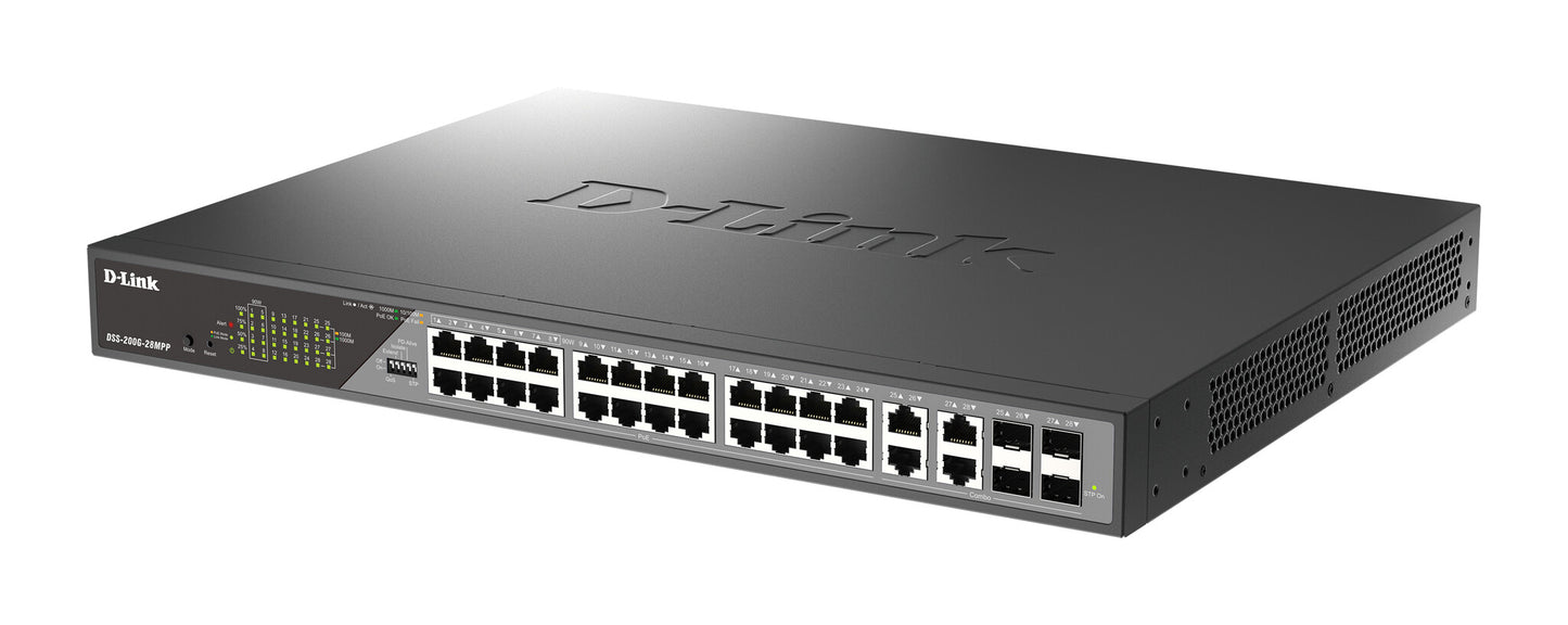 D-Link 28-Port Gigabit Ethernet PoE++ Surveillance Switch