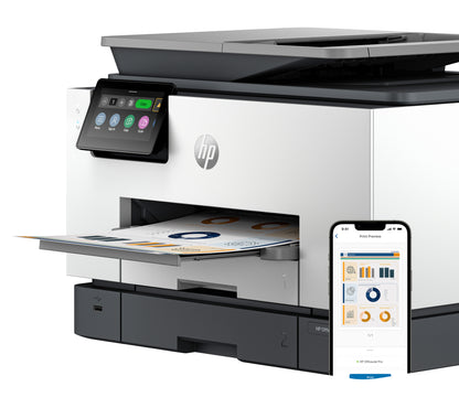 HP OfficeJet Pro 9130b Wireless All-in-One Color Printer, Two-sided printing; Copier, Scanner