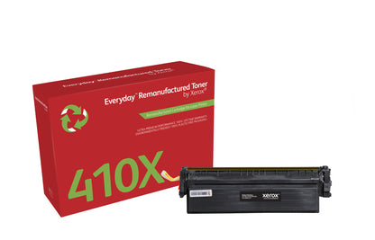 Everyday™ Black Remanufactured Toner by Xerox compatible with HP 410X (CF410X), High capacity