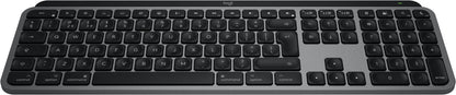 Logitech MX Keys S for Mac keyboard Office RF Wireless + Bluetooth QWERTY UK English Aluminium, Black