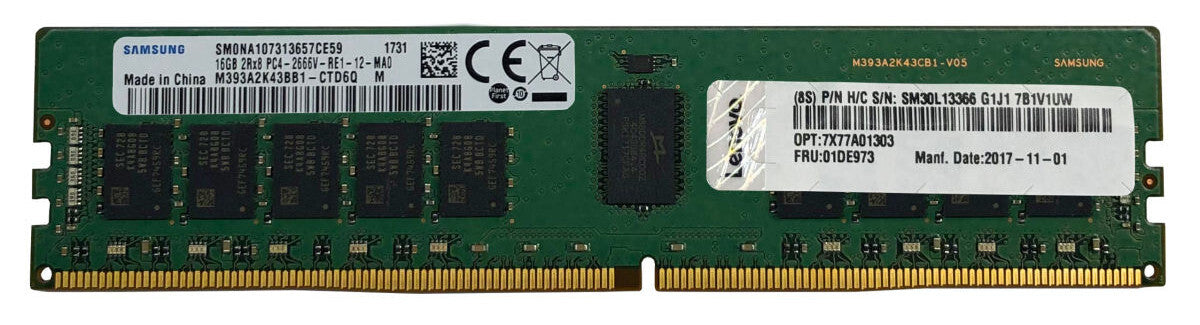 Lenovo 4X77A08632 memory module 16 GB 1 x 16 GB DDR4 288-pin DIMM ECC