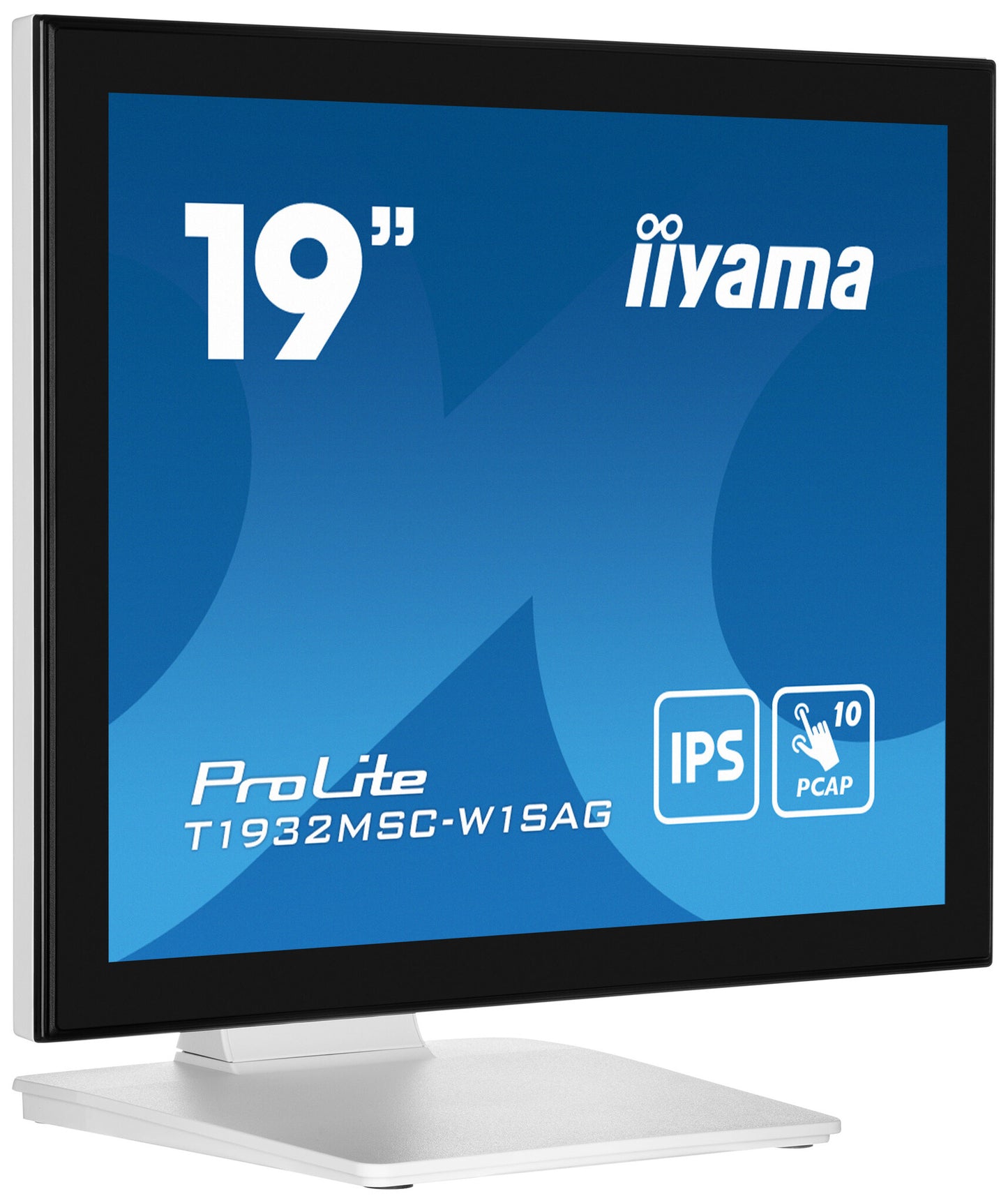 iiyama ProLite T1932MSC-W1SAG computer monitor 48.3 cm (19") 1280 x 1024 pixels Full HD LED Touchscreen Tabletop White