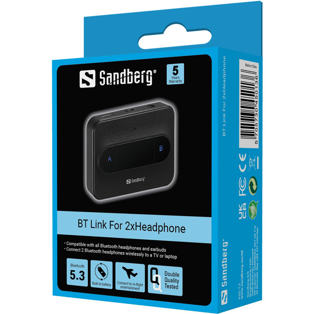 Sandberg BT Link For 2xHeadphone