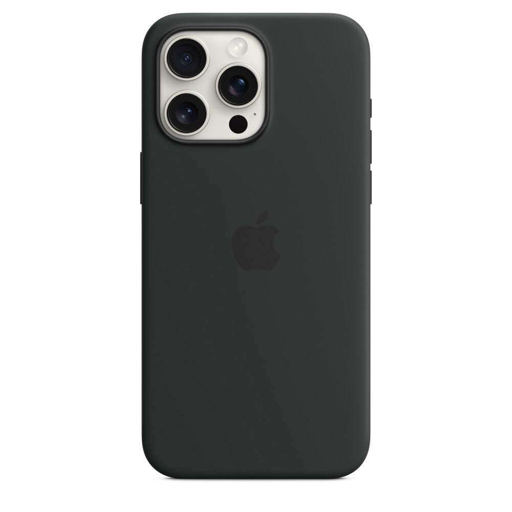 Apple iPhone 15 Pro Max Silicone Case with MagSafe - Black