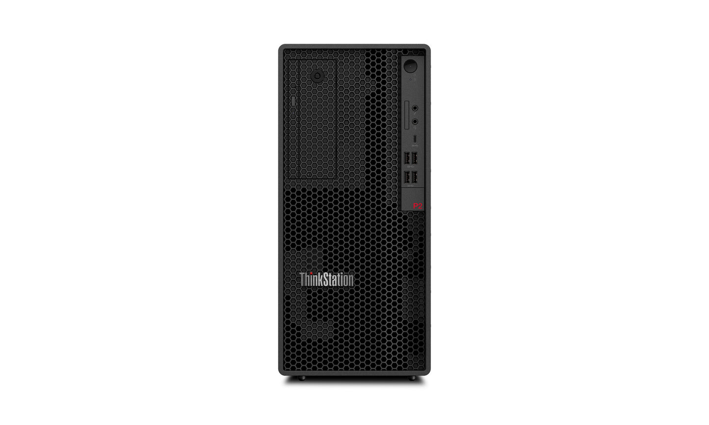 Lenovo ThinkStation P2 Tower Gen 2 Intel Core Ultra 7 265K 32 GB DDR5-SDRAM 1 TB SSD NVIDIA GeForce RTX 5070 Windows 11 Pro Workstation Black