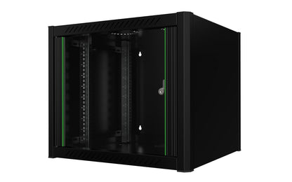 Lanview RWM09U56BL rack cabinet 9U Wall mounted rack Black