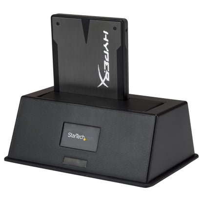 StarTech.com Single Bay USB 3.0 to SATA Hard Drive Docking Station, USB 3.0 (5 Gbps) Hard Drive Dock, External 2.5/3.5" SATA I/II/III HDD/SSD Docking Station, Top-Loading Hard Drive Bay