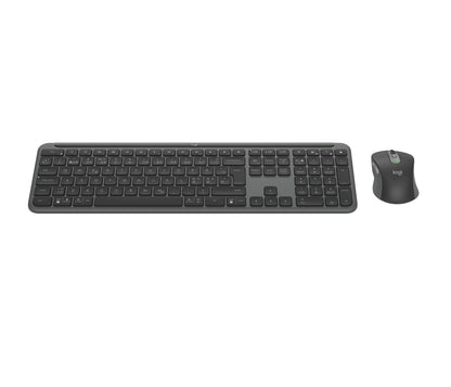 Logitech Signature Slim Combo MK950 keyboard Mouse included Office RF Wireless + Bluetooth QWERTY Nordic Graphite