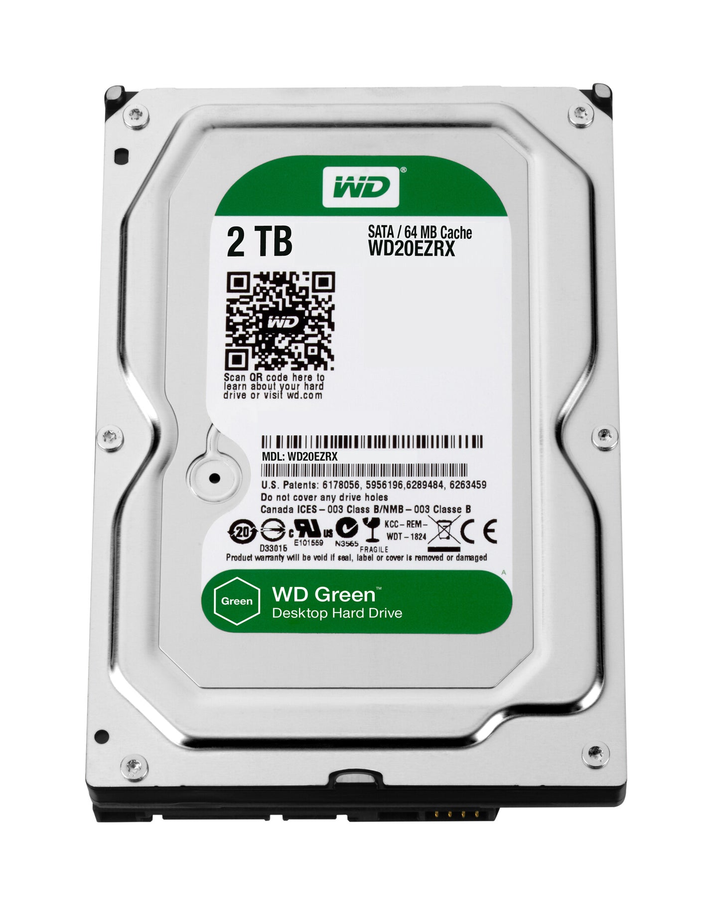 Western Digital Caviar Green 2TB internal hard drive Variable 64 MB 3.5" Serial ATA III