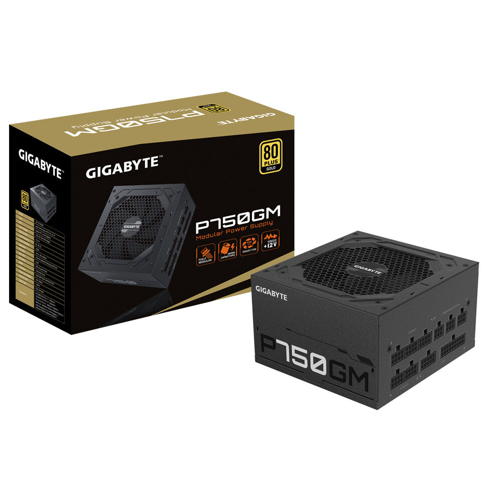 GIGABYTE P750GM power supply unit 750 W 20+4 pin ATX ATX Black