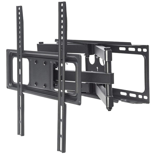 Manhattan TV & Monitor Mount, Wall, Full Motion, 1 screen, Screen Sizes: 32-55", Black, VESA 100x100 to 400x400mm, Max 40kg, LFD, Tilt & Swivel with 3 Pivots, Lifetime Warranty