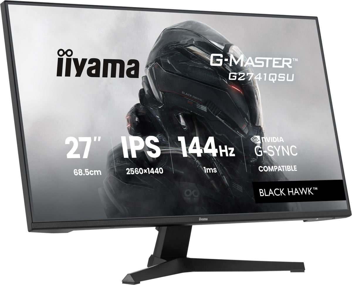 iiyama G-MASTER G2741QSU-B1 computer monitor 68.6 cm (27") 2560 x 1440 pixels 4K Ultra HD QLED Black